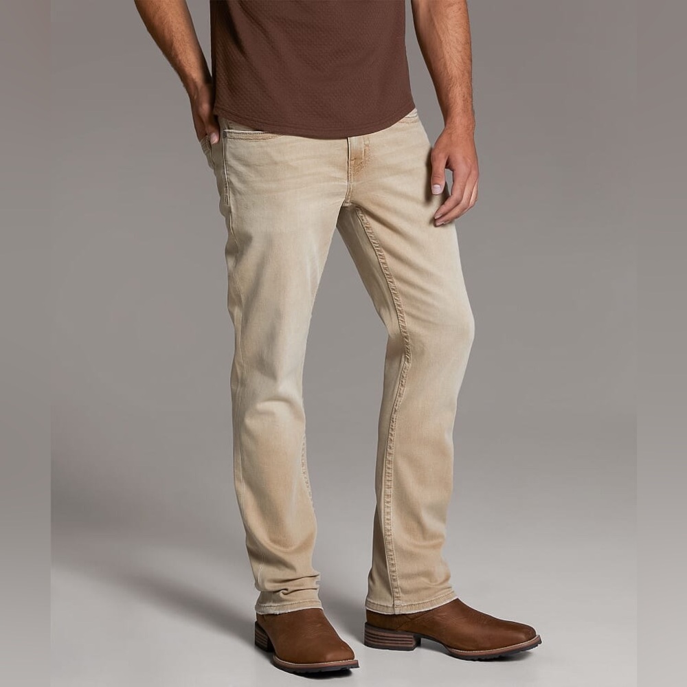 BKE Buckle Jake Men’s Khaki Chino Pants Size 36x29.5 Beige Brown Straight‎ Leg - Picture 4 of 9